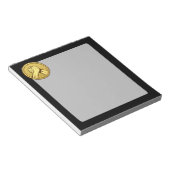 Arm worstling Gold Notitieblok (Schuin)