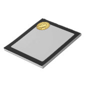 Arm worstling Gold Notitieblok (Linkerzijde)