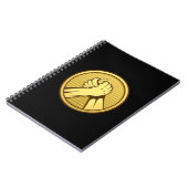 Arm worstling Gold Notitieboek (Linkerzijde)