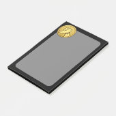 Arm worstling Gold Post-it® Notes (Schuin)