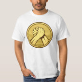Arm worstling Gold T-shirt (Voorkant)