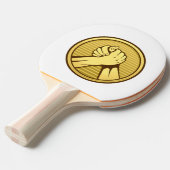 Arm worstling Gold Tafeltennisbatje (Voorkant Gekanteld)
