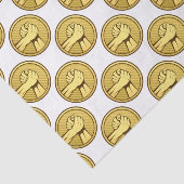 Arm worstling Gold Tissuepapier (Detail)