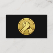 Arm worstling Gold Visitekaartje (Achterkant)