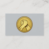 Arm worstling Gold Visitekaartje (Achterkant)