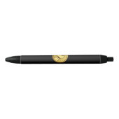 Arm worstling Gold Zwarte Inkt Pen (Voorkant)
