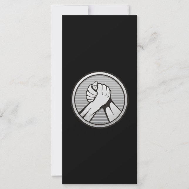 Arm worstling Silver (Voorkant)