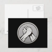 Arm worstling Silver Briefkaart (Voorkant / Achterkant)