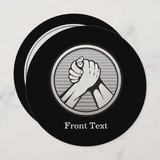 Arm worstling Silver Kaart (Voorkant / Achterkant)