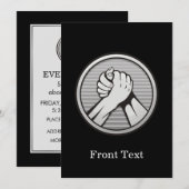 Arm worstling Silver Kaart (Voorkant / Achterkant)