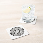 Arm worstling Silver Kartonnen Onderzetters (Insitu)