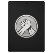 Arm worstling Silver Klembord (Achterkant)