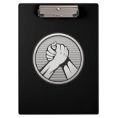 Arm worstling Silver Klembord (Voorkant)