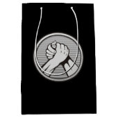 Arm worstling Silver Medium Cadeauzakje (Voorkant)