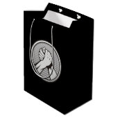 Arm worstling Silver Medium Cadeauzakje (Achterkant Gekanteld)