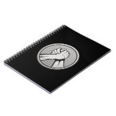 Arm worstling Silver Notitieboek (Linkerzijde)