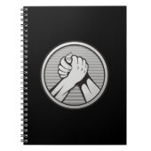 Arm worstling Silver Notitieboek (Voorkant)