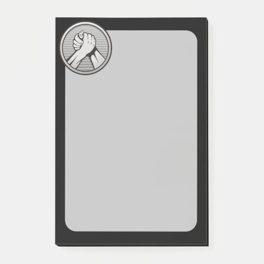 Arm worstling Silver Post-it® Notes (Voorkant)