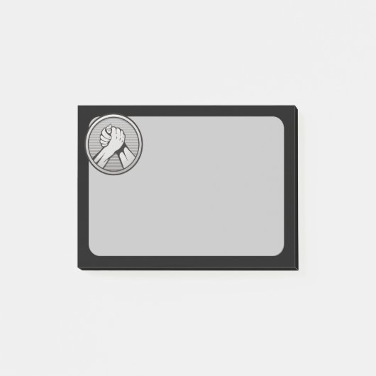 Arm worstling Silver Post-it® Notes (Voorkant)