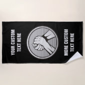 Arm worstling Silver Strandlaken (Voorkant)