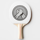 Arm worstling Silver Tafeltennisbatje (Achterkant)