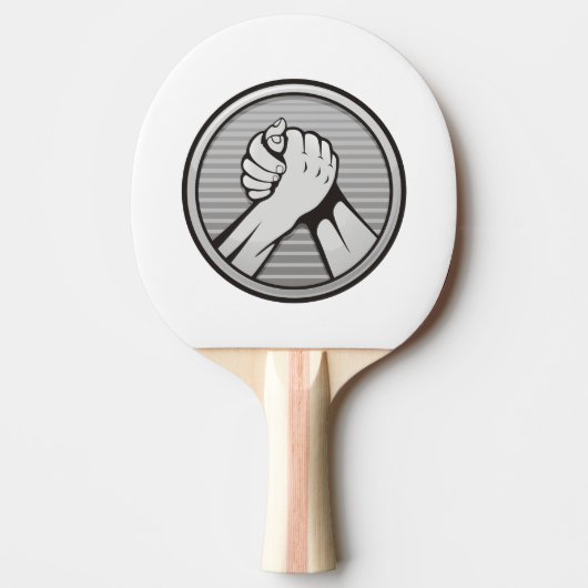 Arm worstling Silver Tafeltennisbatje (Voorkant)