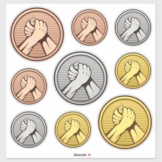Arm Wresting Sticker set (Vel)