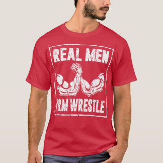 Arm Wrestler Armworstelen Verdrietig Arm Wrestling T-shirt
