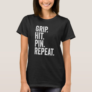Arm Wrestler Grip Hit Pin Herhaal Arm Wresting 1 T-shirt