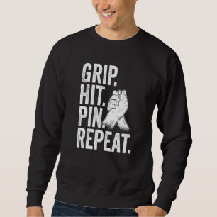 Arm Wrestler Grip Hit Pin Herhaling Arm Wresting Trui