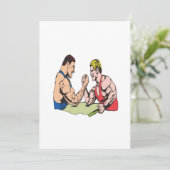 Arm Wrestling 2 Kaart (Staand voorkant)