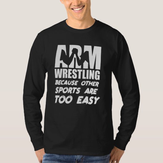 Arm Wrestling Arm Wrestler Design T-shirt (Voorkant)