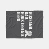 Arm Wrestling Arm Wrestler Husband. Dad. Hook Lege Fleece Deken (Voorkant (Horizontaal))