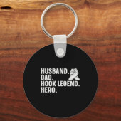 Arm Wrestling Arm Wrestler Husband. Dad. Hook Lege Sleutelhanger (Voorkant)