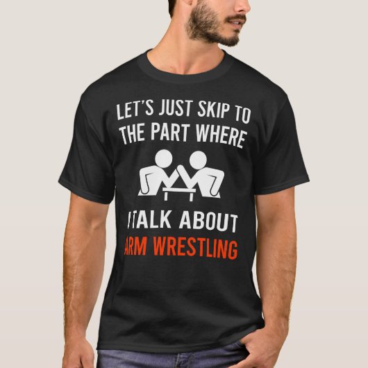 Arm Wrestling Armworstelaar T-shirt (Voorkant)