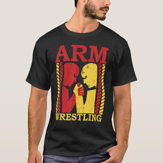 Arm Wrestling Armworstler Athlete Squeebiceps T-shirt (Voorkant)