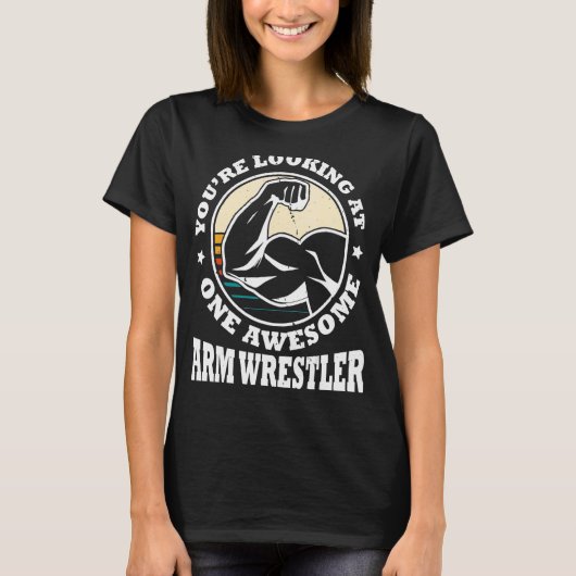 Arm Wrestling Armworstler Athlete Squeebiceps T-shirt (Voorkant)