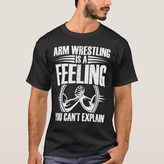 Arm Wrestling Armworstler Athlete Squeebiceps T-shirt (Voorkant)