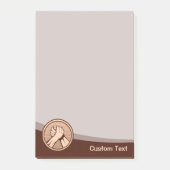 Arm Wrestling Bronze Post-it® Notes (Voorkant)