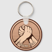 Arm Wrestling Bronze Sleutelhanger (Voorkant)