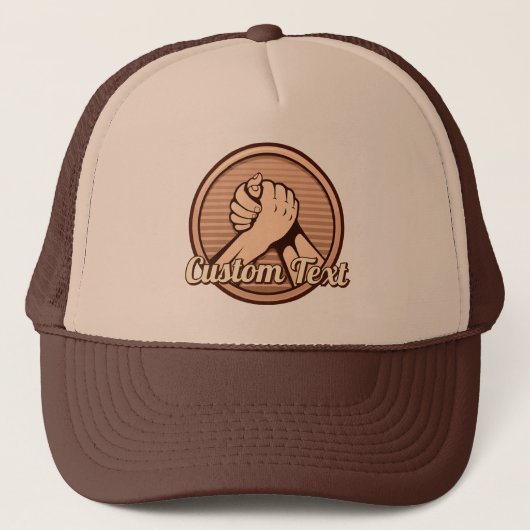 Arm Wrestling Bronze Trucker Pet (Voorkant)