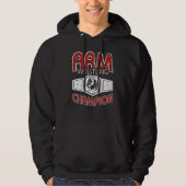 Arm Wrestling Champion Hoodie (Voorkant)
