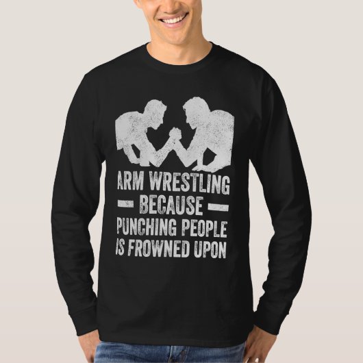 Arm Wrestling For Arm Wrestler Wrestling Athlete C T-shirt (Voorkant)