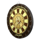 Arm Wrestling Gold-dartboard met aangepaste tekst Dartbord (Voorkant Rechts)