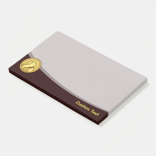 Arm Wrestling Gold Post-it® Notes (Schuin)