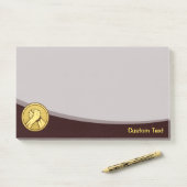 Arm Wrestling Gold Post-it® Notes (Op bureau)