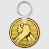 Arm Wrestling Gold Sleutelhanger (Voorkant)
