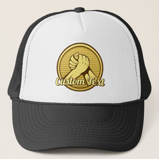 Arm Wrestling Gold Trucker Pet (Voorkant)