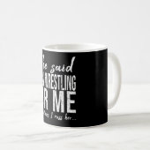 Arm Wrestling grappig cadeau Koffiemok (Voorkant rechts)