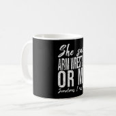 Arm Wrestling grappig cadeau Koffiemok (Voorkant links)